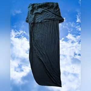 Black Side Slit Skirt